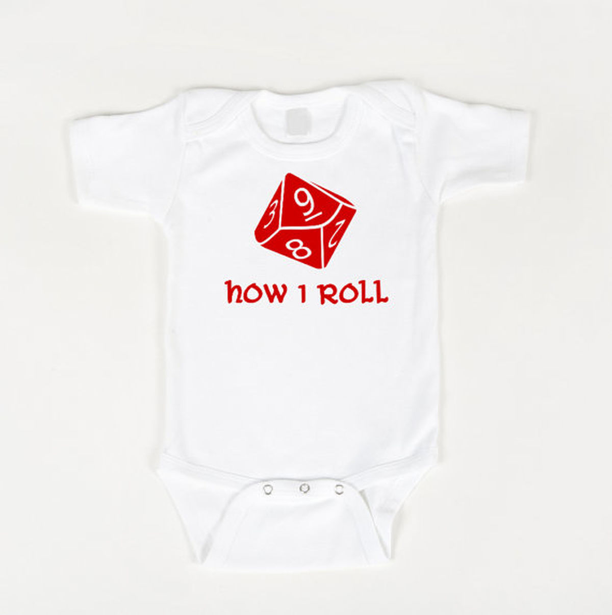 How I Roll Dungeons and Dragons Baby Onesie