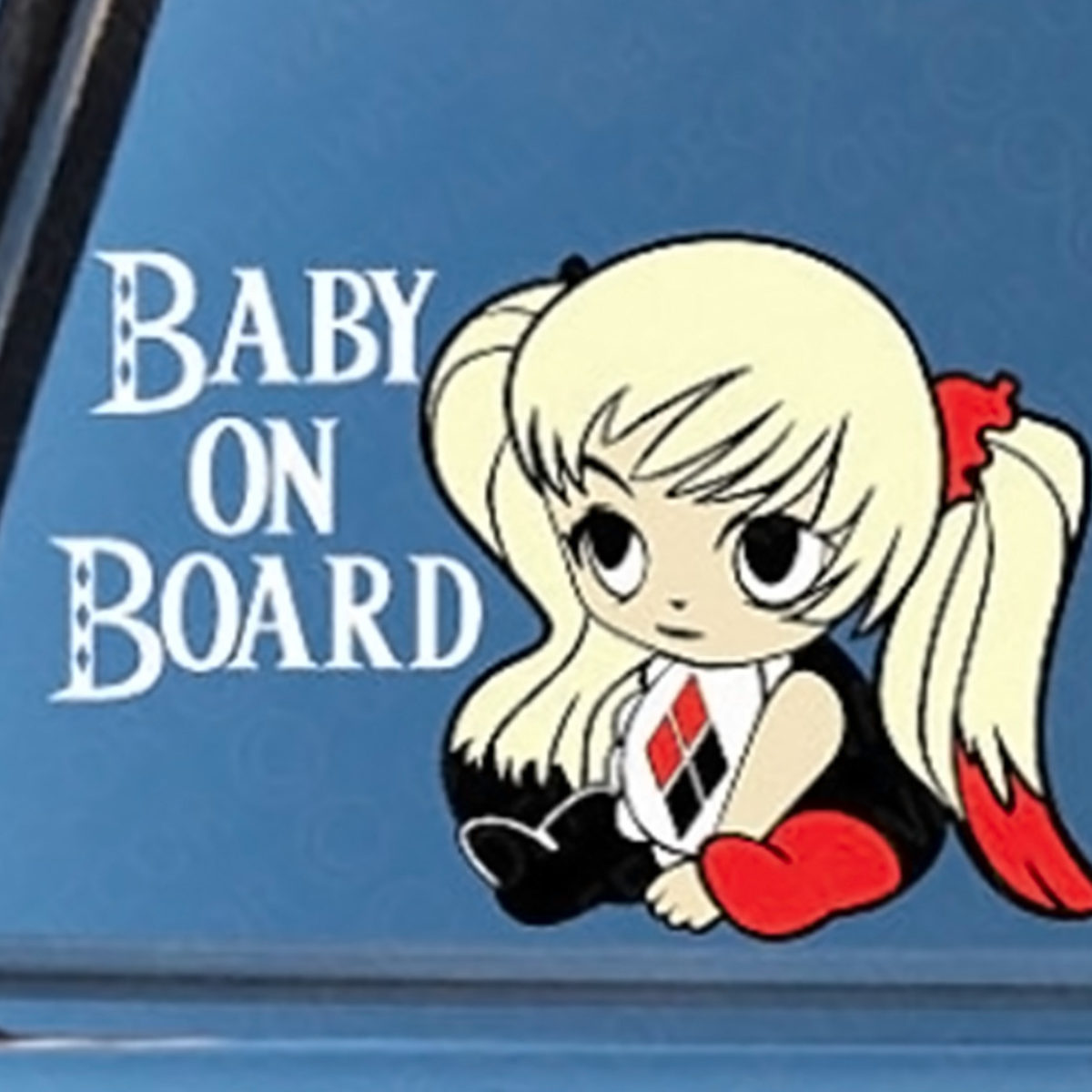 Baby Harley Quinn Baby On Board Car Sticker - Baby Geek