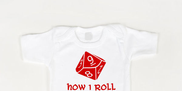 How I Roll Dungeons and Dragons Baby Onesie