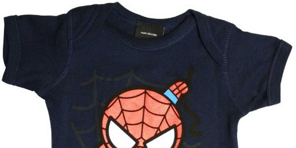 Spider-Man Curvy Webs Baby Onesie